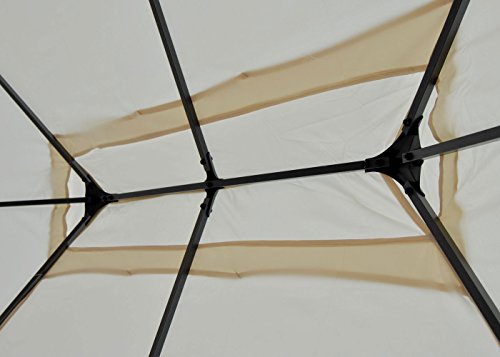 Ersatzbezug für Dach Pergola Pavillon Cadiz 3x3m - Creme – Bild 5