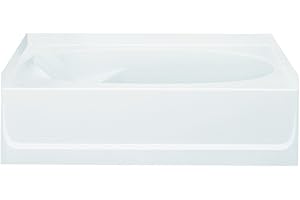 STERLING PLUMBING STERLING 71101120-0 Ensemble Bathtub, 60-Inch x 36-Inch x 16-Inch, Right-Hand, White