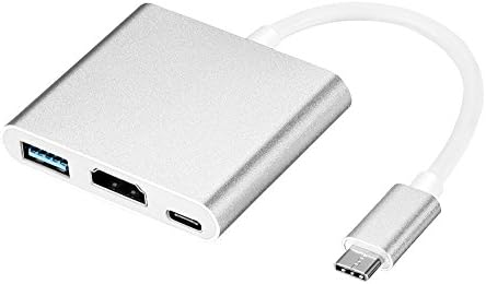Usb 3.1 Type-C To Hdtv Hdmi Adapter 4K/Usb3.0/Type C Convertor Cable Adapter For New Macbook/Chromebook Pixel/Dell Xps13/Yoga 900/Lumia 950Xl/Usb-C Devices To Hdtv (Silver)