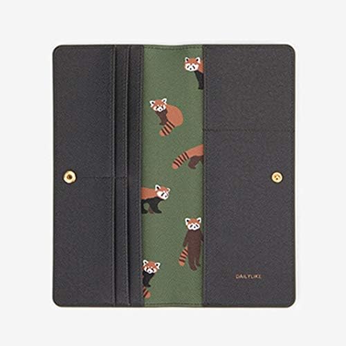 Girls Travel Passport Holder Cute Cartoon Animal Slim RFID Blocking Wallet PU Leather Cover Case - Raccoon