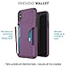 Speck Products Presidio Wallet iPhone Xs/iPhone X Case, Cabbage Purple/Vintage Purple