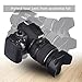 waka 58mm Lens Hood Set, Reversible Tulip Flower + 3 Stages Collapsible Rubber Lens Hood + Center Pinch Lens Cap with Cap Keeper Leash + Microfiber Cleaning Cloth