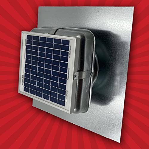 Solar Mega RoofBlaster Roof Vent/Fan Ventilation Solutions (Galvanized) Solar Roof Vent
