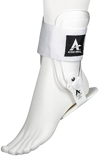 Active Ankle T2 Ankle Brace, Rigid Ankle Stabilizer for Protection & Sprain Support for Volleyball, Cheerleading, Ankle Braces to Wear Over Compression Socks or Sleeves for Stability, Various Sizes