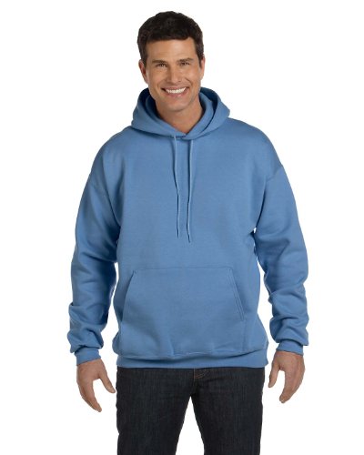 Hanes Mens 7.8 Ounce ComfortBlend EcoSmart 50/50 Pullover Hood(P170)-Carolina Blue-3XL