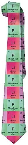 Science Teacher Funny Elements Periodic Table Biology Physics Mens Leisure Skinny Necktie Ties Novelty Necktie Silk