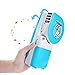 LUCKSTAR Handheld Cooler Fan - Small Fan Mini-Air Conditioner Speed Adjustable Summer Cooler Fan With Water Bottle Powered by Batteries or USB Cable for Home / Office / Travel / Outdoor (Blue)