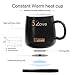 Coffee Cup Warmer & Wireless Charger with Auto-Shut Off for Office Desk Use, 2 IN 1 Heating Mug Cup Warmer Set for Home/Office to Warm Coffee, Tea, Milk, Water Mug - Best Gift Idea Coffee Plate Cup Set