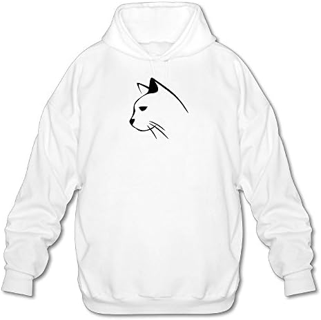 Cartoon Cat Men's Novelty Tall Long Sleeve Hoodie Kangaroo Pocket For His And Hers Sportswear
