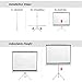 Excelvan Projector Screen with Stand, Indoor Outdoor Portable 100 Inch Diagonal HD 16:9 Projection Screen Adjustable Strong Tripod Base Legs Wrinkle-Free Design Includes Carry Bag