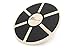 Prosource Fit Wooden Balance Board Non-Slip Wobble Core Trainer 15.75in (39.5cm) Diameter with 360 Rotation for Stability Training, Full Body Exercises, Physical Therapy, Black