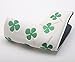 HIFROM Golf Blade Putter Head Cover headcover Shamrock Embroidered Clover Compatible with All Brands White Color