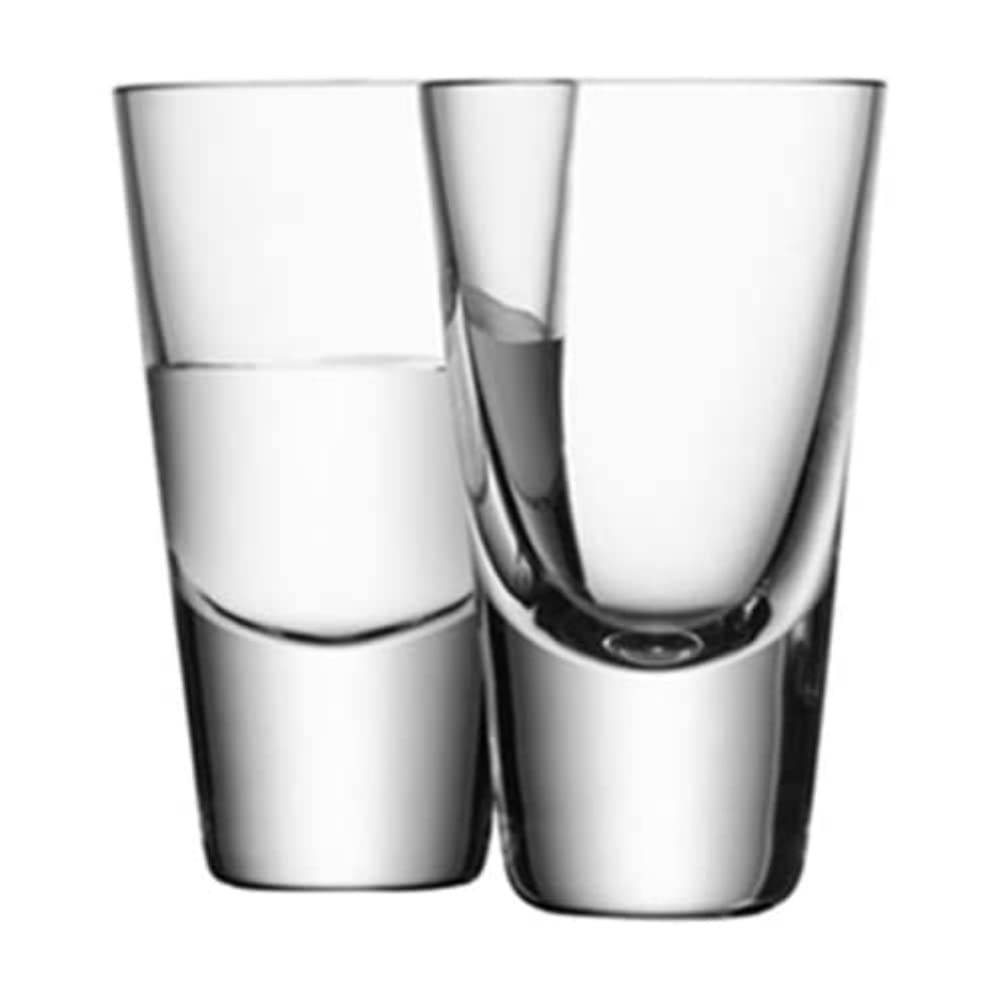 LSA International Bar Vodka Glass 100ml Clear | Set of 4 | Mouthblown & Handmade Glass | BR01