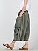 Mordenmiss Women's Casual Harem Pants with Big Pockets L Green