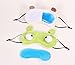 Cute Big Eye Sleeping Eye Mask & Blindfold with Removeable Ice Bag Relieves Insomnia and Stress Green by AKEBA