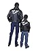 Charades Men's Fifties Thunderbird Jacket, Black, Large