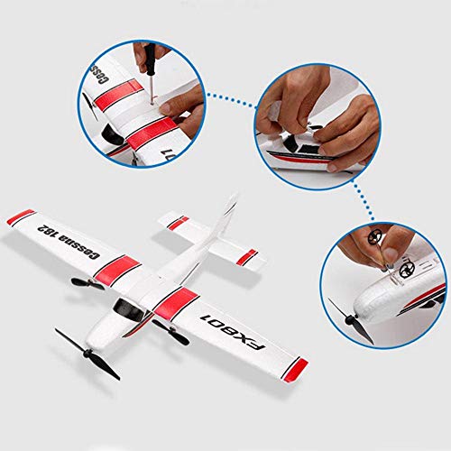 RC Plane Outdoor RTF Ready to Fly,2.4GHz Remote Control Airplane for Kids Boys Adult Beginner,Builted in 3-Axis Gyro RC Aircraft Glider Toy Model with 3 Batteries