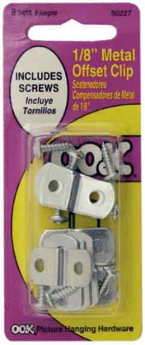 OOK 50227 1/8-Inch Offset Clip with Hardware