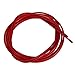 Herbalcandybox 2.5 Meters Long Mountain Bike Brake Cable Shift Cable Housing Bicycle Gear Line Pipe Set, Red