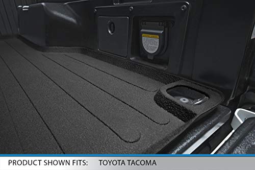 SMARTLINER Truck Bed Rugged Rubber Liner Mat for Toyota Tacoma 2005-2021 with 5 ft Long Bed