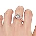 Iumer Rose Gold Bridal Set Zircon Wedding Engagement Couple Stacking Ring Set Women Jewelry,9