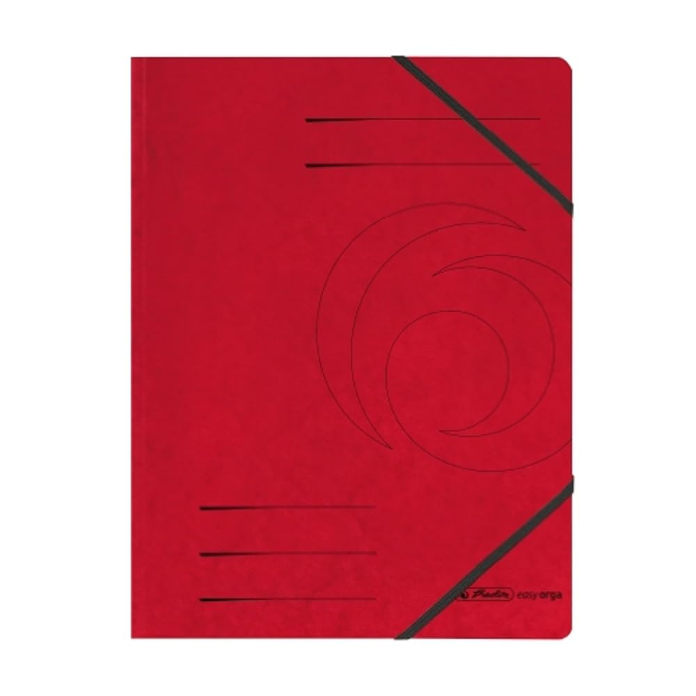 Herlitz Colorspan A4 Elastic Folder - Red (5 Pieces) — image 1