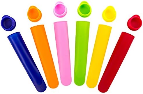 Silicone Molds for Popsicles by NuEmporia – FDA Food Grade Silicone – BPA-Free – Pass the Twist Test – No White Fillers When Pinched or Twisted – Set of 6