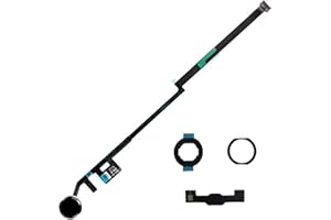 HQB-STAR Home Button Compatible with 10.2" 2019 7 7th Gen 2020 8 8th Gen Flex Cable Connector (Black)