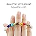 CLÉMENT & HILTON 7 Chakras 8mm Lava Rock Stone Anxiety Bracelet Essential Oil Diffuser Stone Yoga Beads Bracelets Meditation Relax Healing Aromatherapy Bangle for Men Wonmen Kids