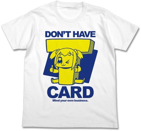 Amazon Co Jp ポプテピピック 竹書房カード持ってないよtシャツ ホワイト Mサイズ ホビー 通販