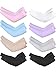8 Pairs Unisex Arm Sleeves Sun Protection Cooling Sleeves for Driving Jogging Golfing Riding Outdoor Activities (Black, White, Grey, Sky Blue, Pink, Purple, Skin Color, Adult Size)