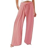 SHAOBGE Linen Pants for Women Summer High Waisted