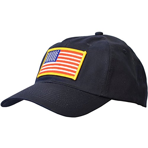 Men American Flag Baseball Cap Sports Adjustable USA Polo Embroidered Hat by KC Caps