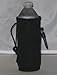 Water Bottle Cooler Insulator Neoprene with Snap, Black
