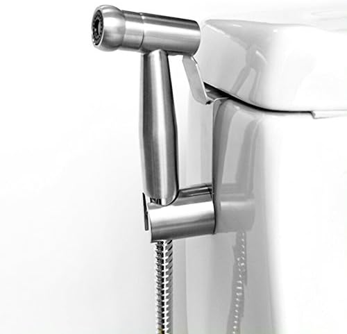 BAY AREA HOME-Premium Shattaf Bidet Sprayer | Handheld Cloth Diaper Spray Attachment | NEW MODEL | Personal Hygiene Bathroom Assistant | All Stainless Steel Parts