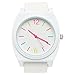 Xhilaration Womens Rubber Watch with White, Pink & Green Interchangeable Bands