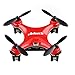 Virhuck GB202 Mini Drone 2.4GHz 4CH 6-AXIS GYRO Multicolor LED, Little Nano RTF Quadcopter with 3D Flips, Red