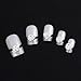 JOVANA Silver Rose Flower 10 Pieces Silver 3d Alloy Nail Art Slices Glitters DIY Decorations