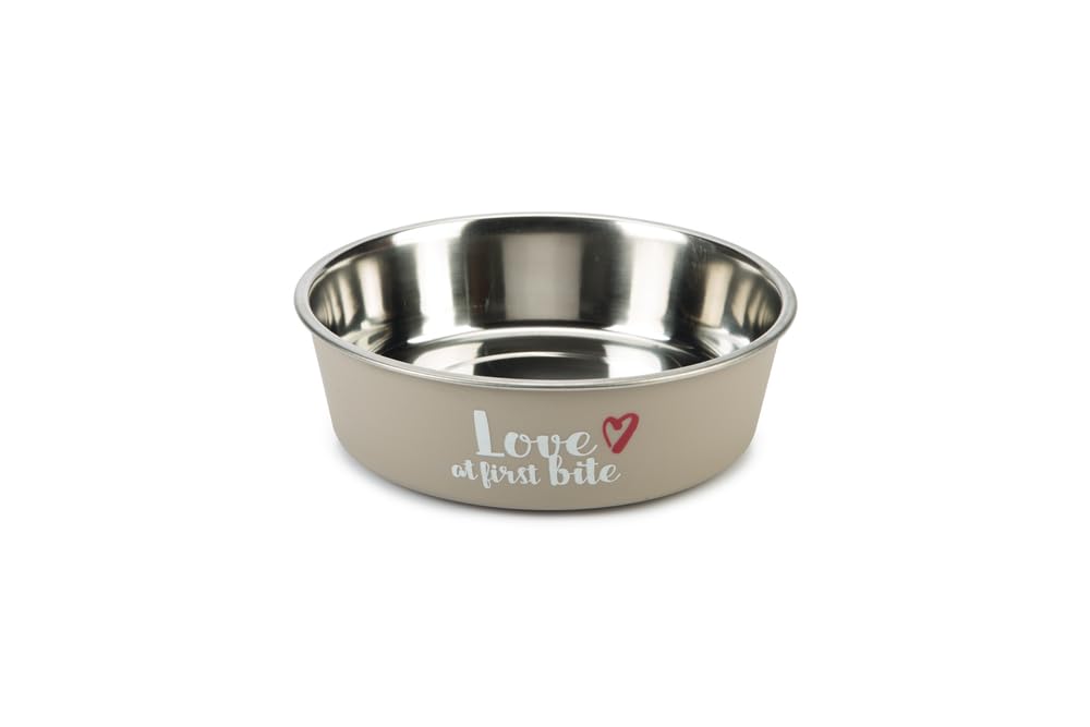 Beeztees K&Bz Bz Ss Dog Bowl First Bite Grey