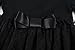 Bonny Billy Girl's Casual Satin Lace Black Dress with Bow 5-6 Years