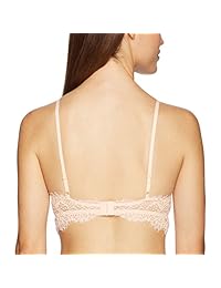 Bralette de encaje de pestañas ligeramente acolchado para dama de Mae (para copas de CA)