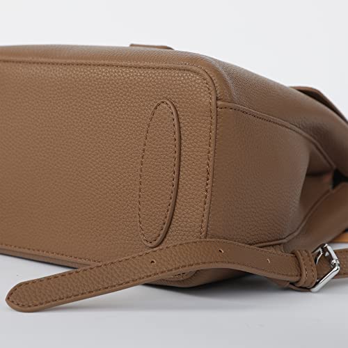 Marengo Fashion Shoulder Bag Leather Women Girls Ladies Backpack Travel bag Brown