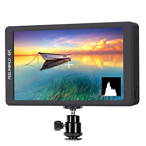 FEELWORLD F570 5.7 inch DSLR on Camera Field Monitor Small HD Focus Video Assist IPS Full HD 1920x1080 Support 4K HDMI Input Output Rugged Aluminum Housing