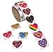 Valentine Party Favors 134 Count Bulk for Kids Includes 48 Valentine Bookmarks, 72 Valentines Temporary Tattoos, 12 Valentines Ducks Vinyl Rubber Duckies and 1 Roll of 100 Valentines Heart Stickers