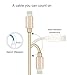 iPhone Charging Wire, MarchPower 2 Pack 10ft Extra Long Nylon Braided USB Cord Charging Cable For iPhone SE 6s 6s plus 6 Plus 6 iPhone 5 5C 5S iPad Air Mini Mini2 iPad 4 iPod 5 and iPod 7 (Gold)