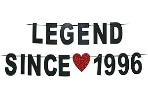 Legend Since 1996 banner-Happy 30th birthday Party Decoration Supplies,Cheers to30 Years Anniversary Party Sign