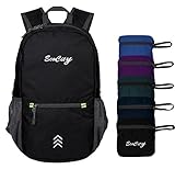 EcoCity Ultra-light Packable Backpack Hiking Daypack Foldable Camping Outdoor Travel Biking School Air Travelling Carry on Backpacking + Ultralight and Handy