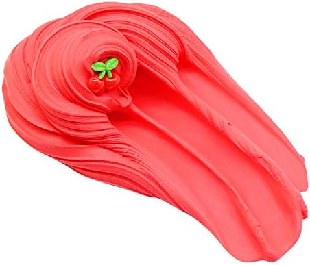 Red Cherry Butter Cloud Slime, Putty Soft Strechy Non-Sticky Candy Yellow Pineapple Charm Butter Slime Supplies Stress Relief DIY Toy for Girls And Boys 7oz - Image 4