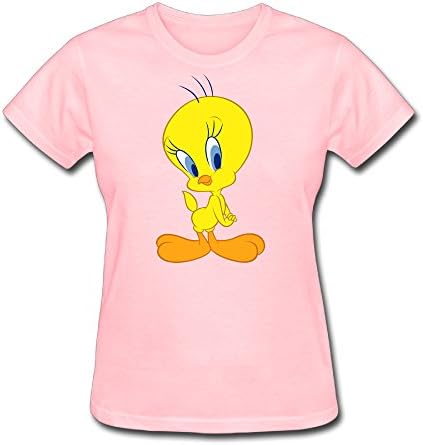 Tongda Women's Tweety Bird Cartoon T-shirt XL Pink