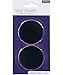 Silicone Wall Protectors from Door knobs - Self Adhesive Round Plate - Door Bumper Pads - Rubber Door Handle Bumper Guard for Door Knob, Kitchen, Office (2inch, Black)